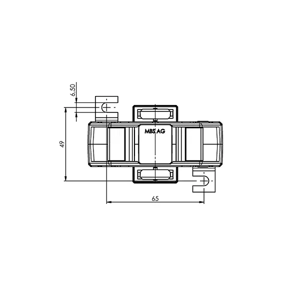KSK 615.3 4 ASK 615.3 ASK plug-in current transformer, technical drawing 3