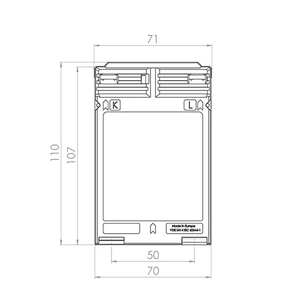 KSW 40N 2 KSW 40N, technical drawing 1