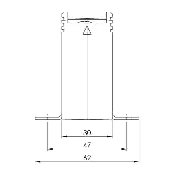 Rohrstromwandler ASR 201.3 Technische Zeichnung 2