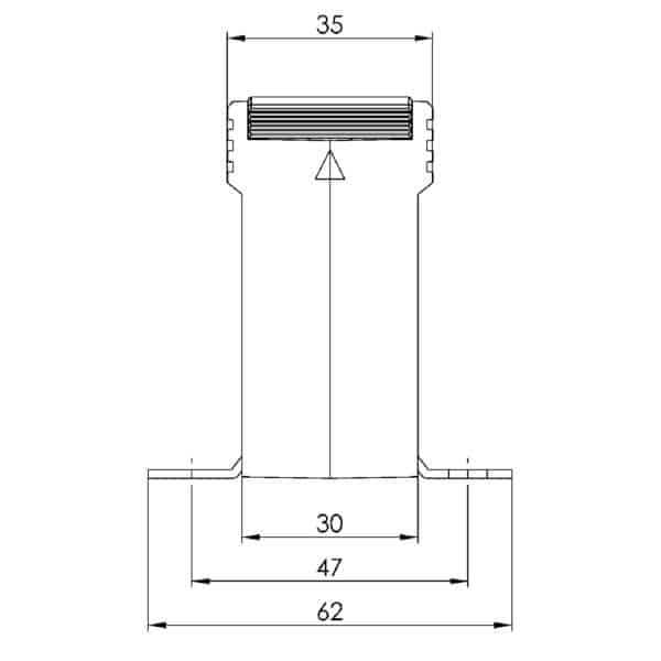 Rohrstromwandler ASR 21.3 Technische Zeichnung 2