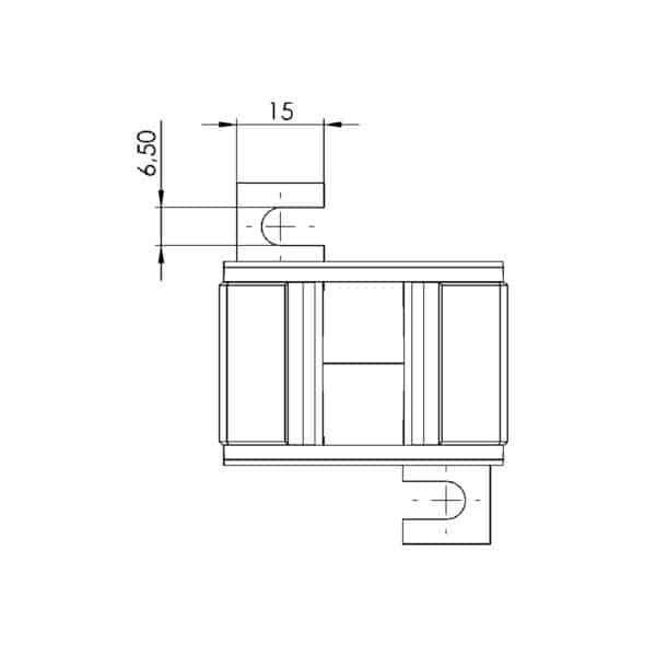 Rohrstromwandler ASR 21.3 Technische Zeichnung 1