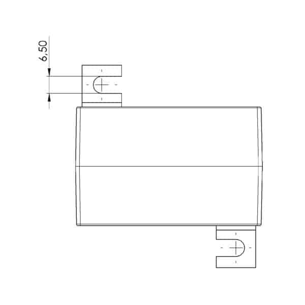 Rohrstromwandler ASR 42.45 Technische Zeichnung 1