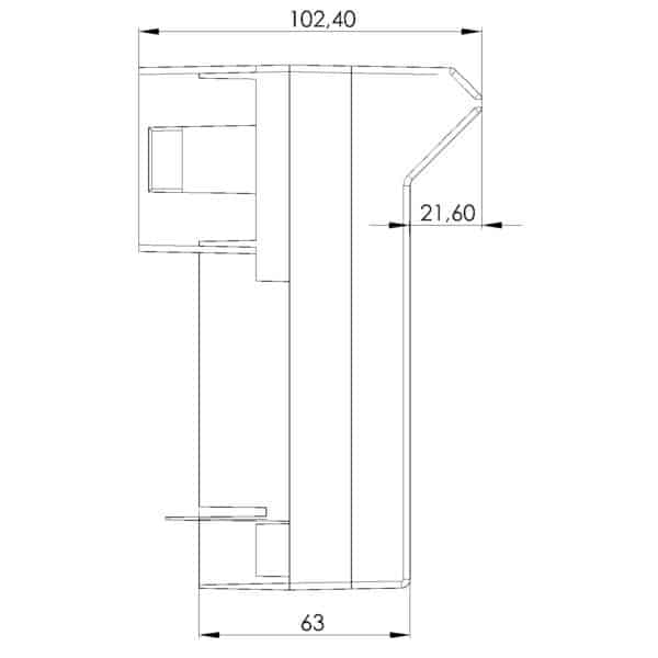 Stromwandlersatz ASRD 210.3 Technische Zeichnung 1