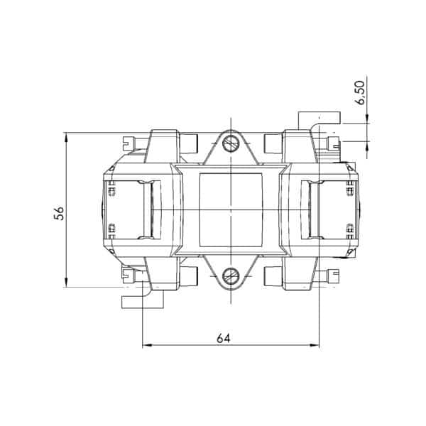 KBU – Kabelumbaustromwandler mit teilbarem Kern, KBU 23 technische Zeichnung 1