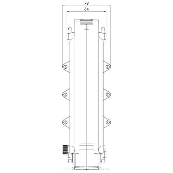 KBU – Kabelumbaustromwandler mit teilbarem Kern, KBU 816 technische Zeichnung 2