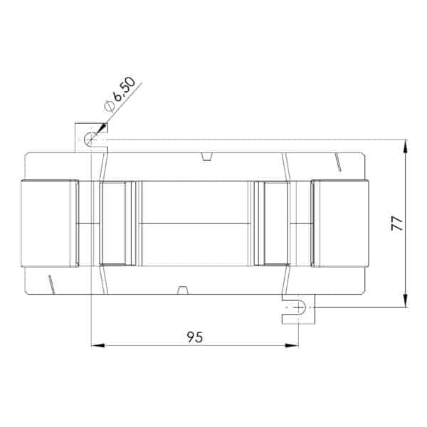 KSU / SUSK – Summenstromwandler, SUSK 8 technische Zeichnung 1