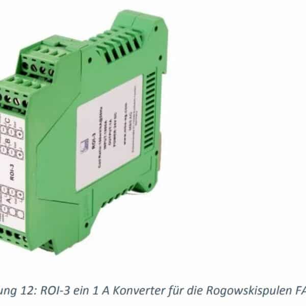 Abbildung: ROI-3 ein 1 A Konverter für die Rogowskispulen FASK