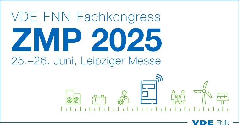 MesseLabel mit Logo VDE FNN Fachkongress ZMP 2025