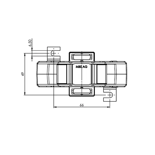 KSK 83.3 4 Aufsteckstromwandler ASK 83.3 Technische Zeichnung 3